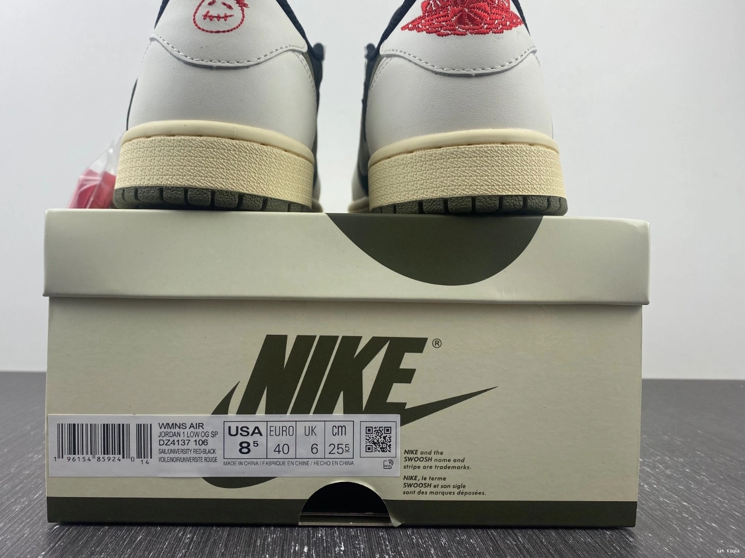 Travis DZ4137-106 Low Air 1 Olive Scott OG Jordan x 0421